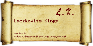 Laczkovits Kinga névjegykártya